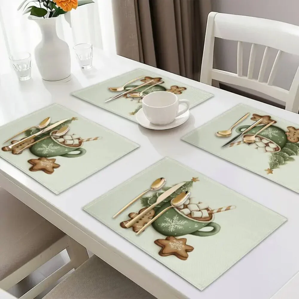4-Piece Christmas Placemat Set